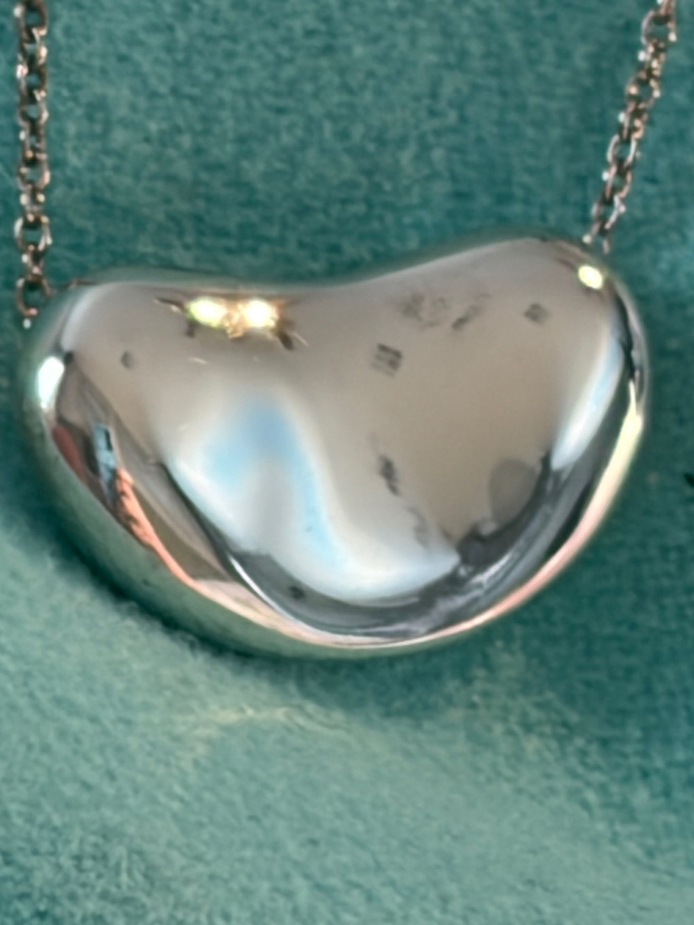 🫘Tiffany & Co. Bean Large 20MM Elsa Peretti Vintage STER 925 Pendant Necklace🌟 - Picture 5 of 14